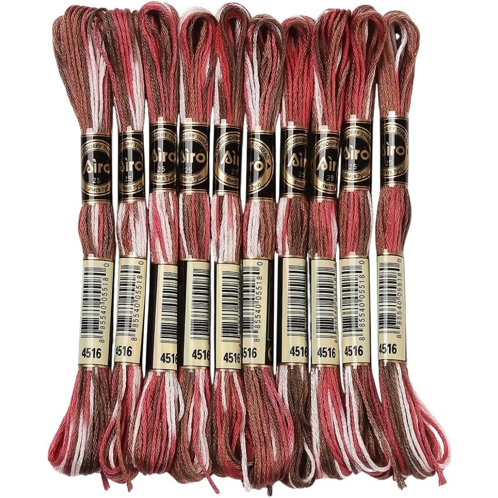 Embroidery Red - 10 Skeins 6 Strands Red Embroidery