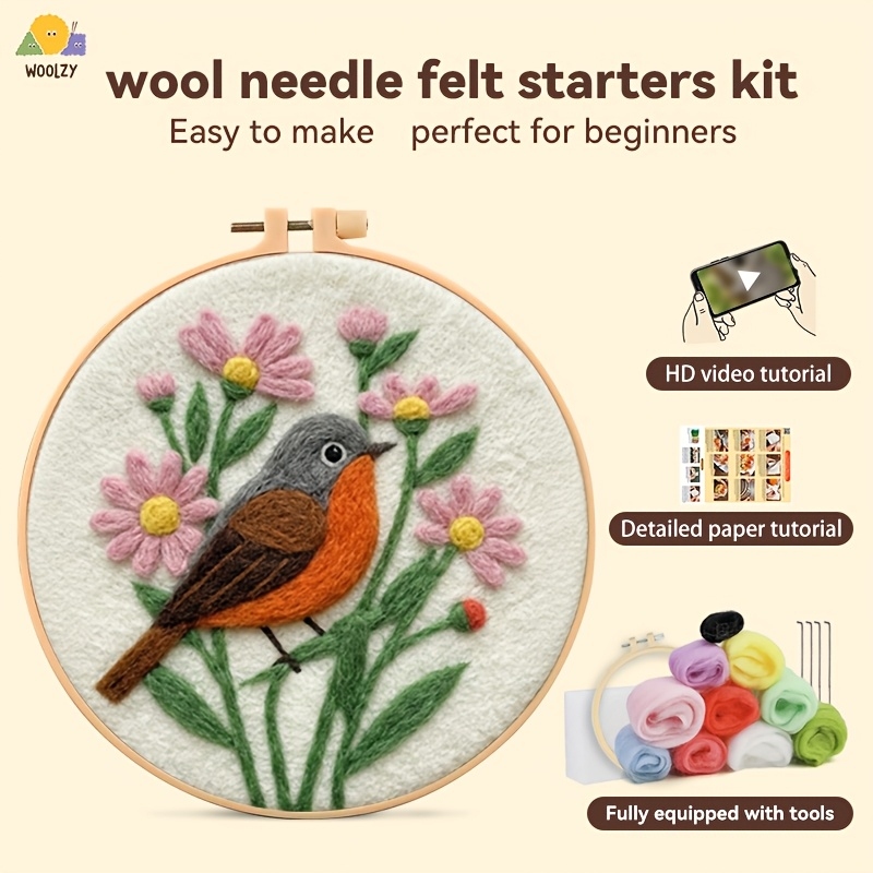 Embroidery Daisy - Robin & Daisy Felt Embroidery DIY