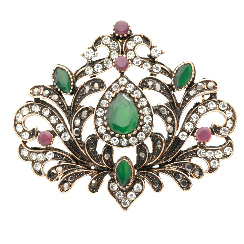 Embroidery Fonts - Vintage Turkish Women Brooch Bohemia Flower