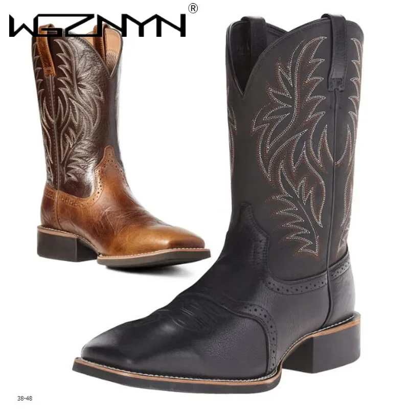 Embroidery Design - Men High Boots Embroidery Retro Handmade