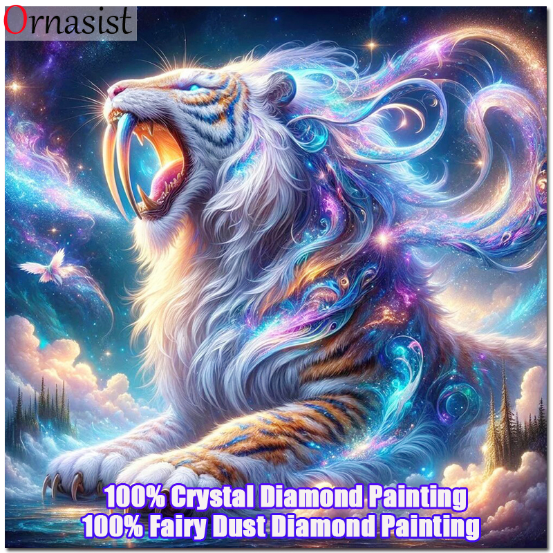 Embroidery Pattern - Full Crystal Diamond Painting Tiger Cross