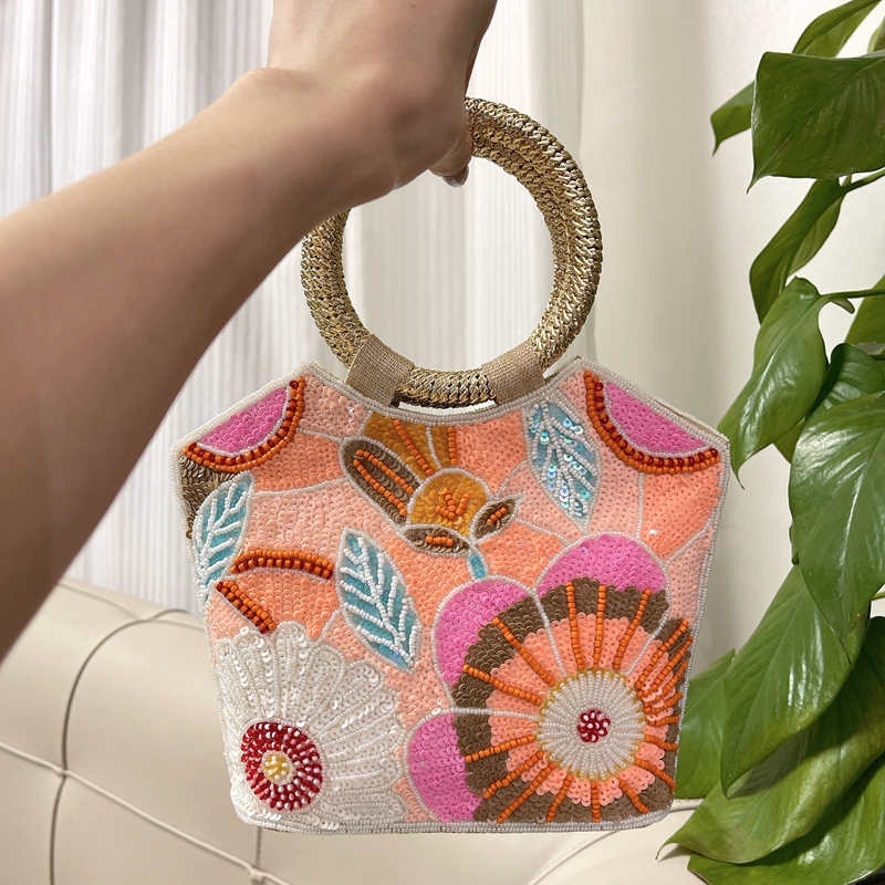 Embroidery Daisy - DOYUTIG Spring & Summer Flower Handbag