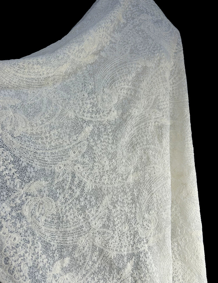 Embroidery Pattern - 1yard Phoenix Tail Pattern Embroidery fabrics