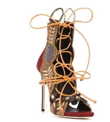 Thin High Heel Peep Toe Design - Embroidery Design のレビューと価格