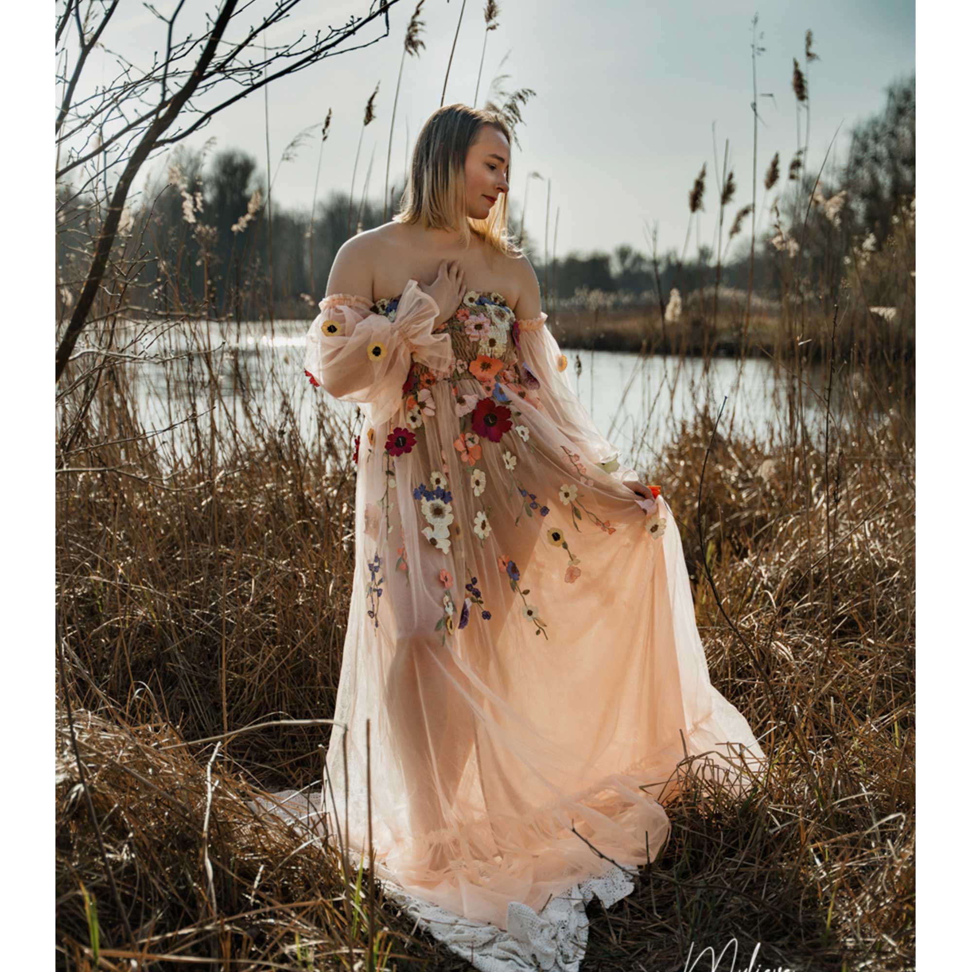 Don&Judy Colorful Organza Off- - Embroidery Daisy のレビューと価格