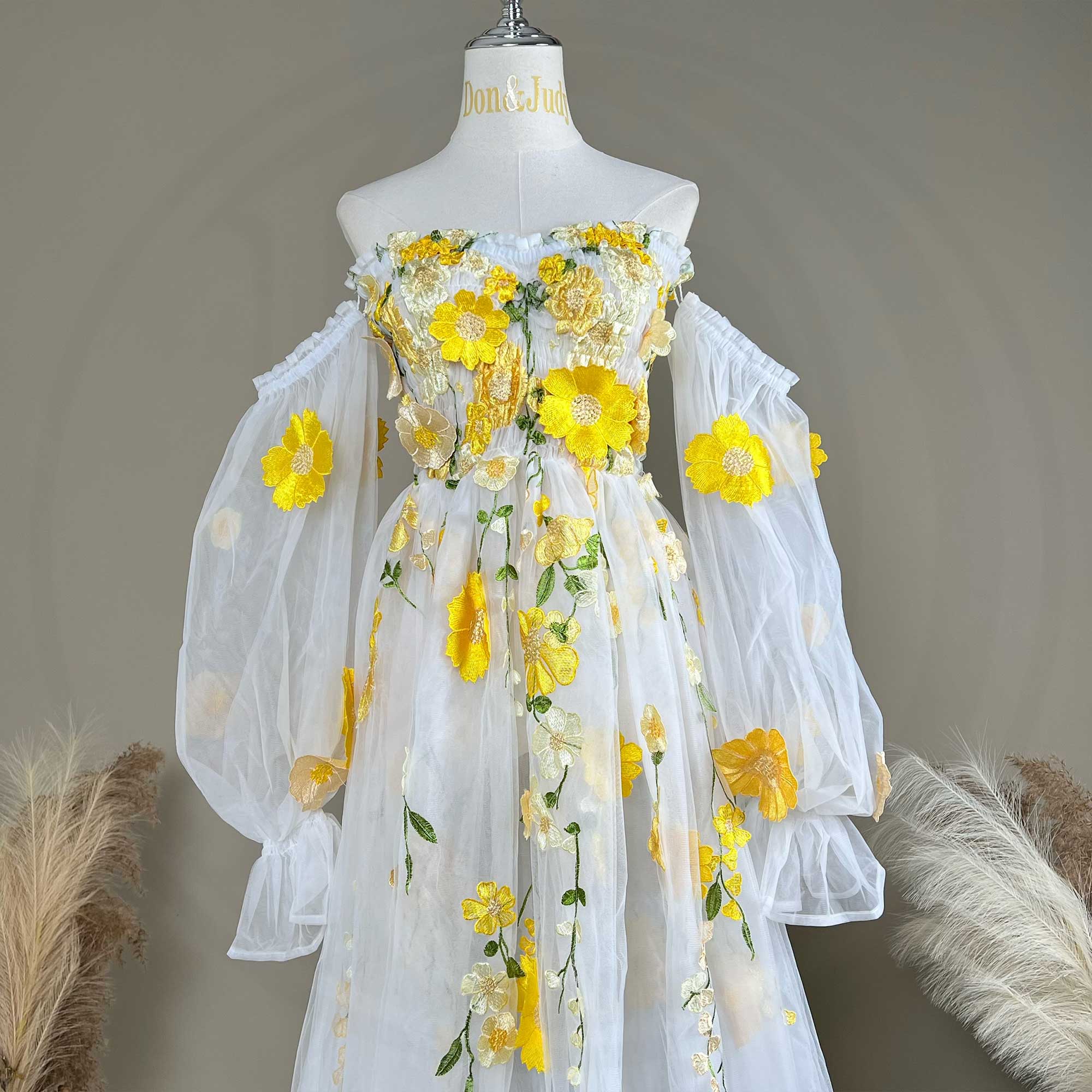 Don&Judy Colorful Organza Off- - Embroidery Daisy のレビューと価格