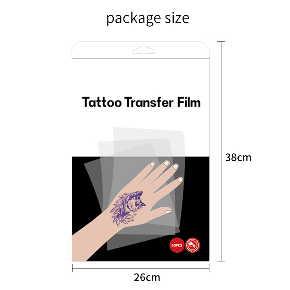 50PCS Transparent Tattoo Trans - Transfer Paper Carbon のレビューと価格