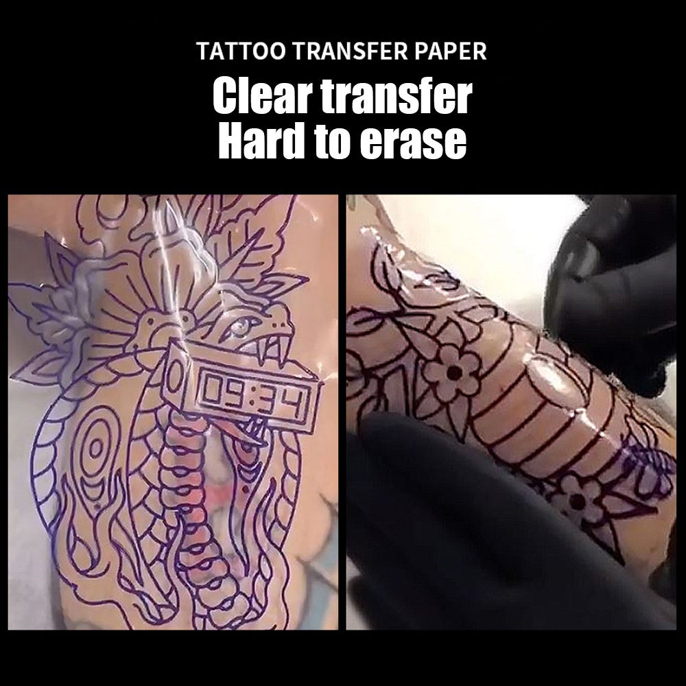 50PCS Transparent Tattoo Trans - Transfer Paper Carbon のレビューと価格