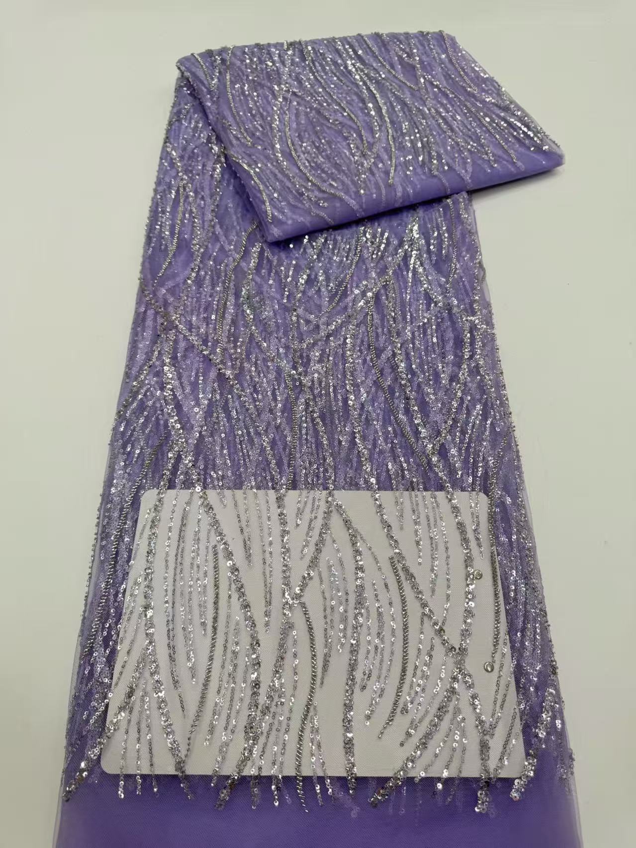Luxurious African Beaded Net M - Embroidery Net Fabric のレビューと価格