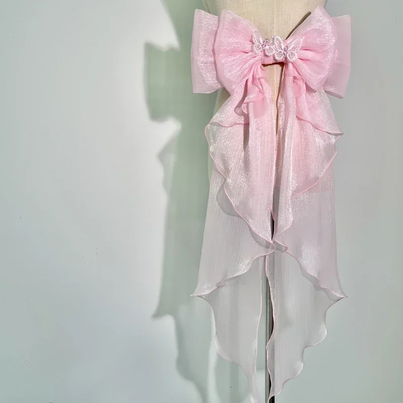 Trailing Bow Shiny Silk Double - Embroidery Kaftan のレビューと価格