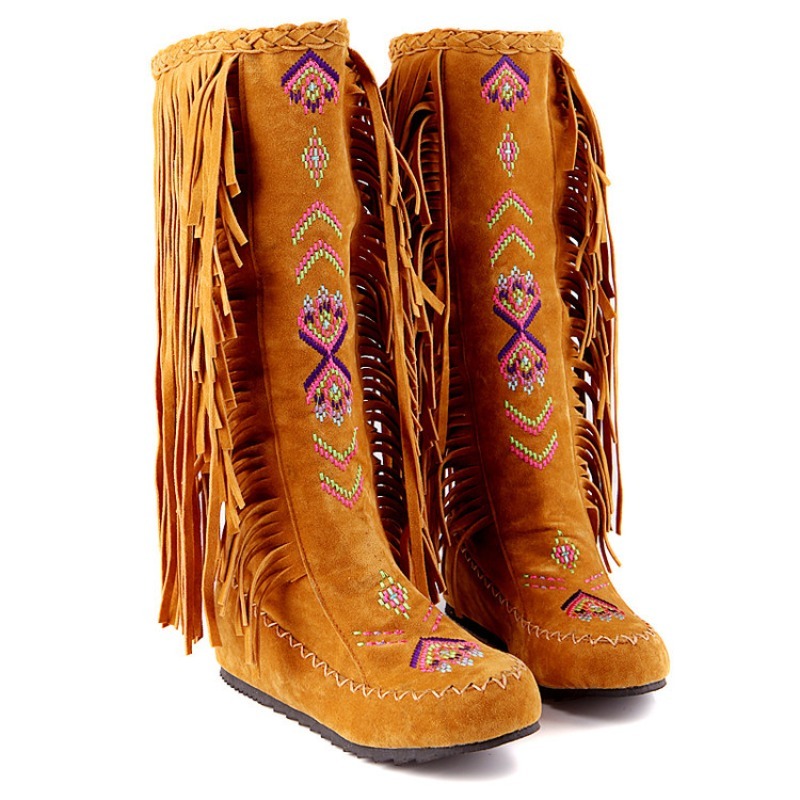 Tassel Boots Handmade Embroide - Embroidery Design のレビューと価格