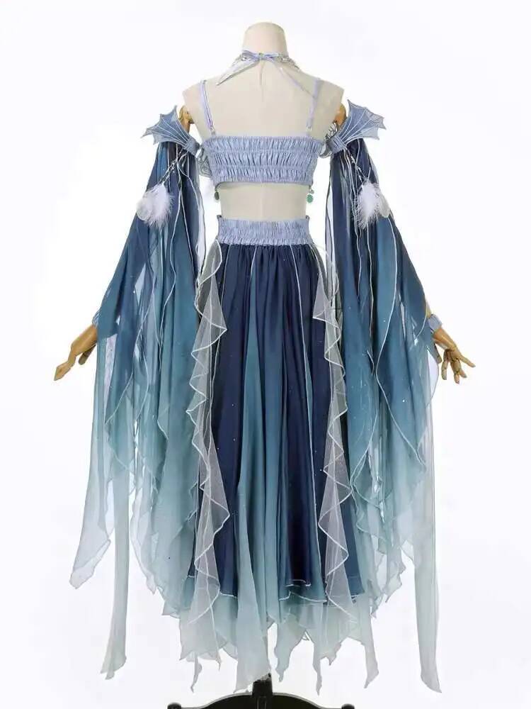 Exotic Blue Dress Heavy Embroi - Embroidery Dress のレビューと価格