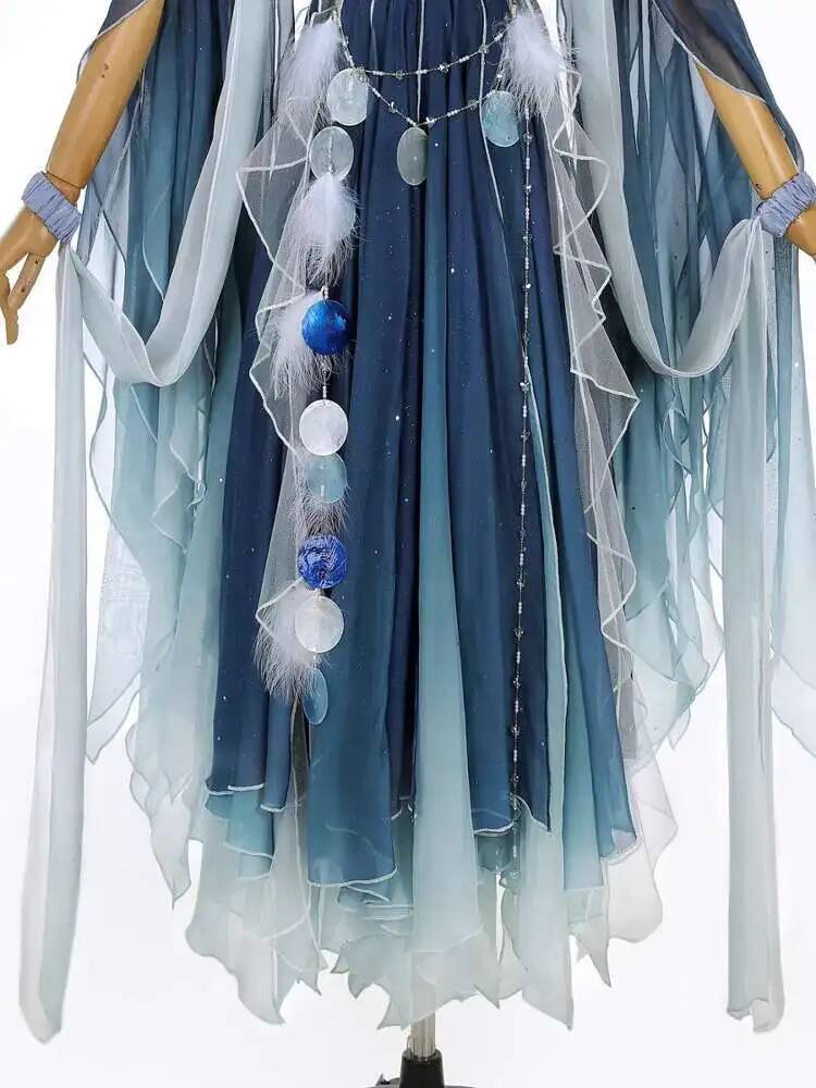 Exotic Blue Dress Heavy Embroi - Embroidery Dress のレビューと価格