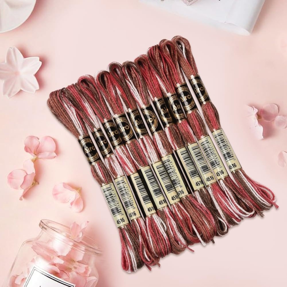 10 Skeins 6 Strands Red Embroi - Embroidery Red のレビューと価格