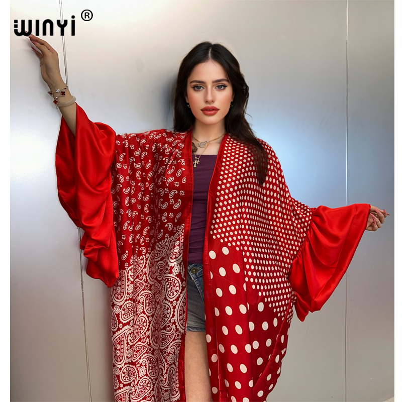 WINYI Summer Kimono party dres - Embroidery Kaftan のレビューと価格