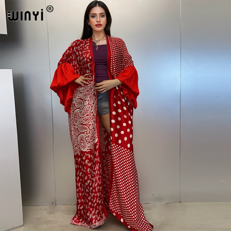 WINYI Summer Kimono party dres - Embroidery Kaftan のレビューと価格