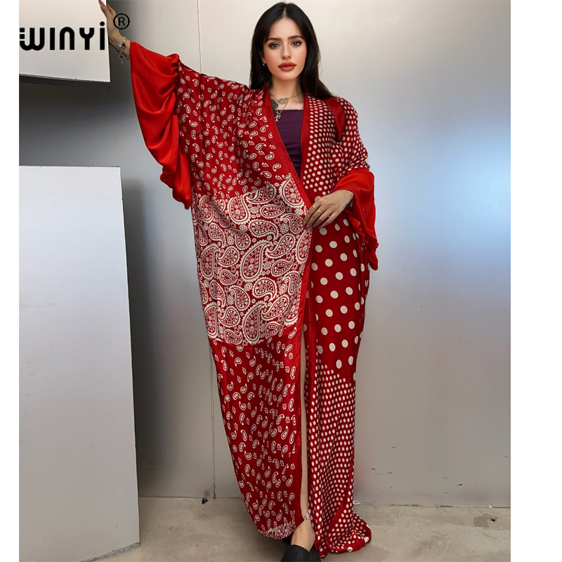WINYI Summer Kimono party dres - Embroidery Kaftan のレビューと価格