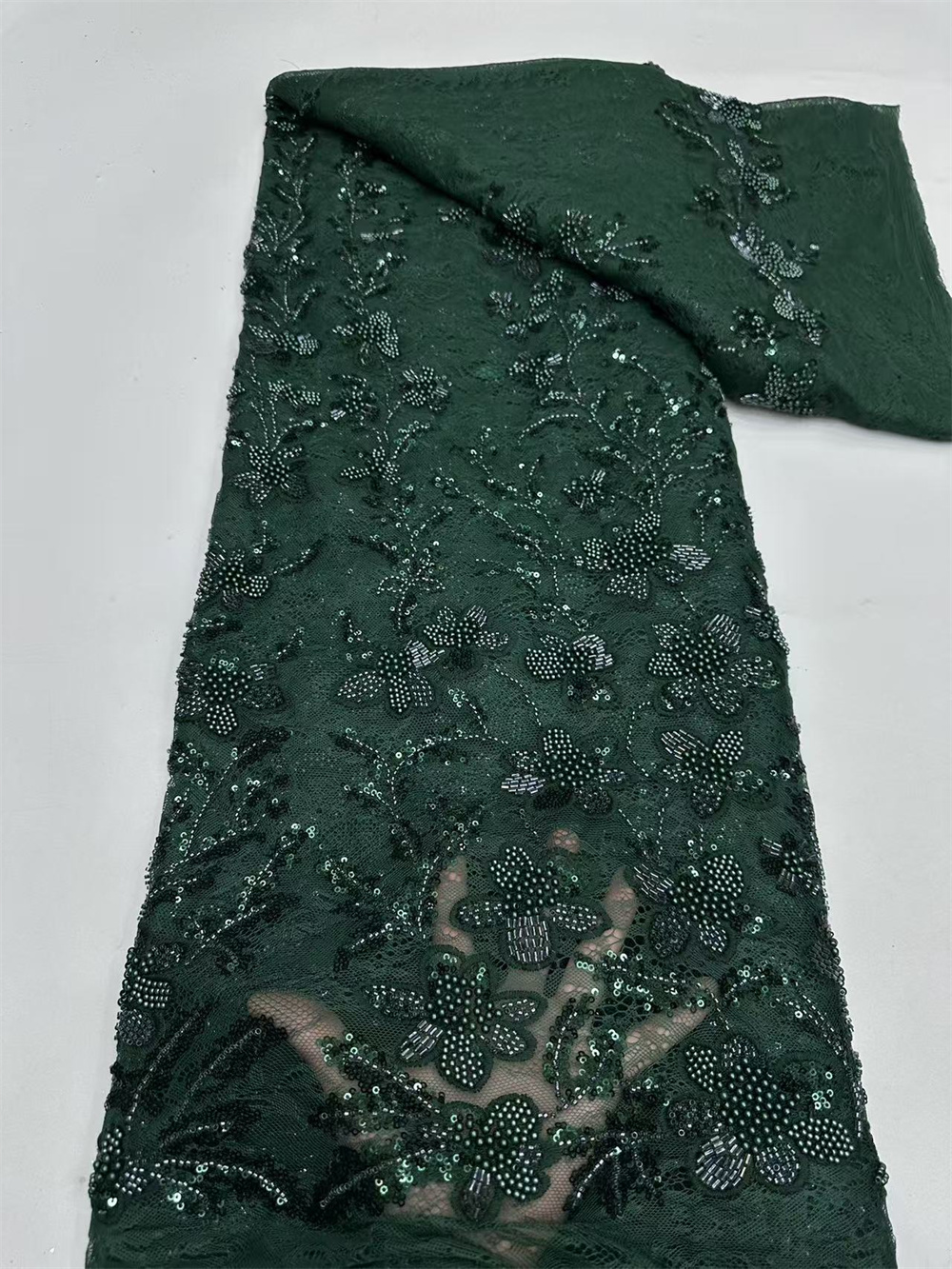 Luxury African Sequence Lace F - Embroidery Net Fabric のレビューと価格