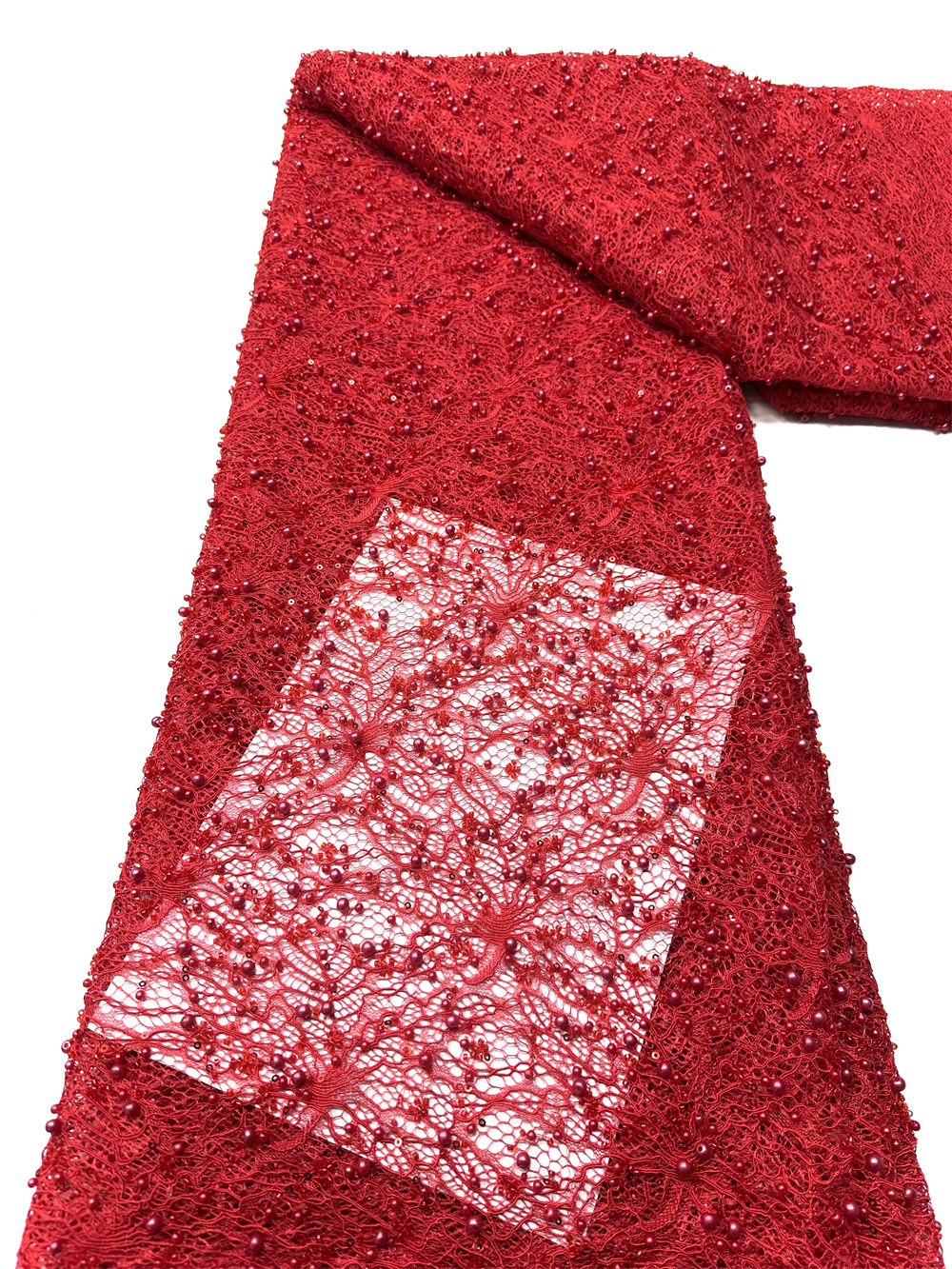 2026 Latest African Beaded Lac - Embroidery Net Fabric のレビューと価格