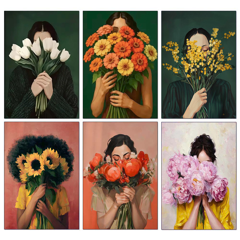Abstract Woman Diamond Paintin - Embroidery Daisy のレビューと価格