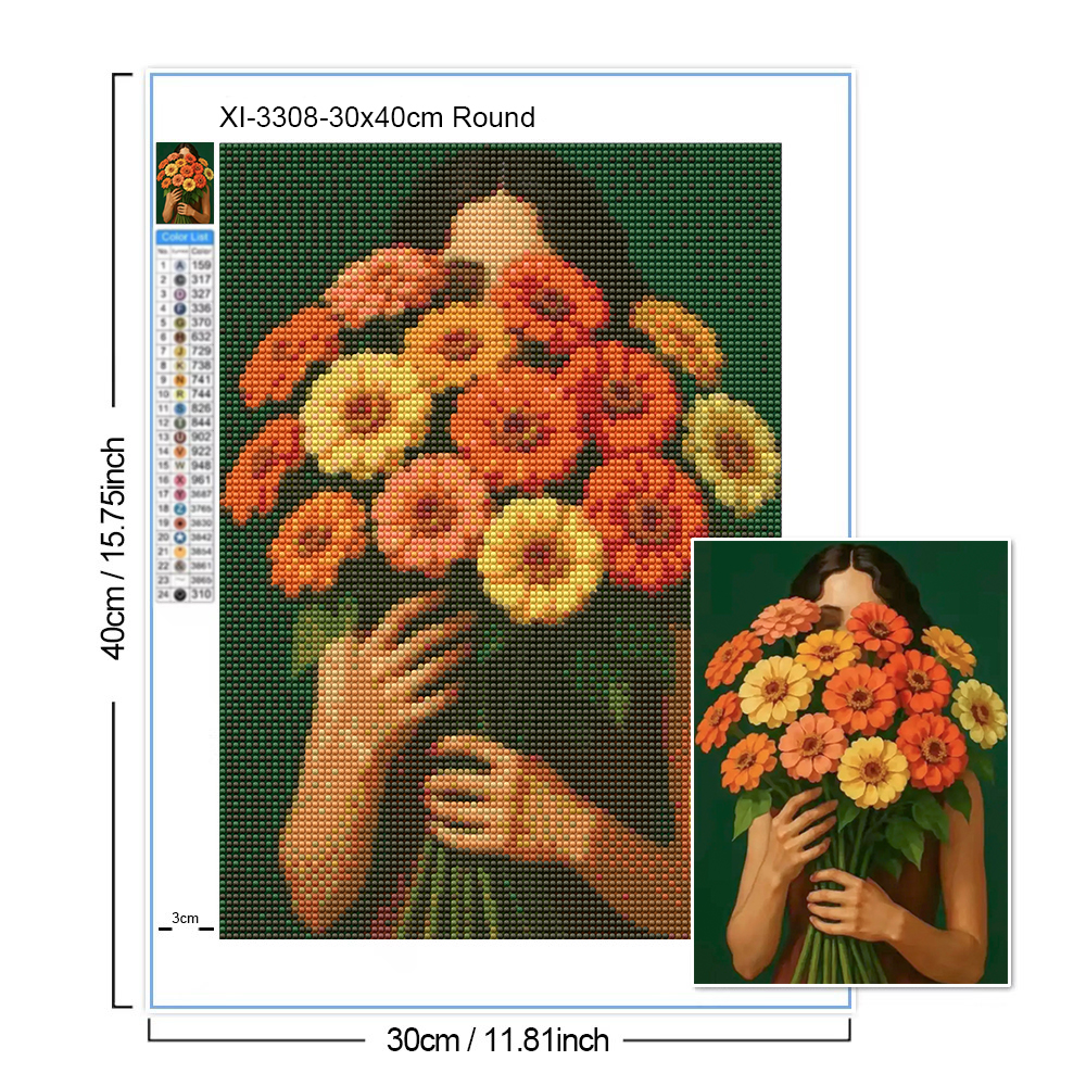 Abstract Woman Diamond Paintin - Embroidery Daisy のレビューと価格