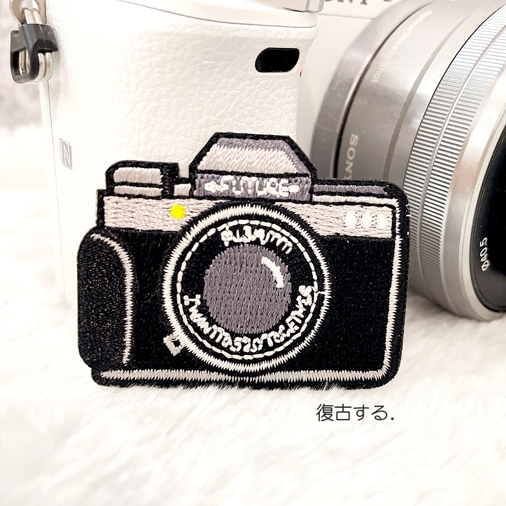 1 Piece Black Camera Embroider - Embroidery Fonts のレビューと価格