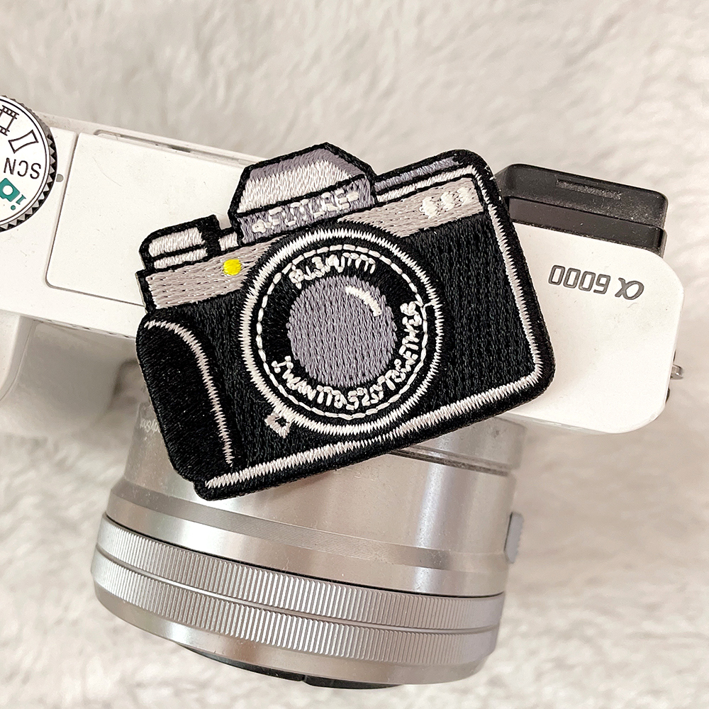 1 Piece Black Camera Embroider - Embroidery Fonts のレビューと価格
