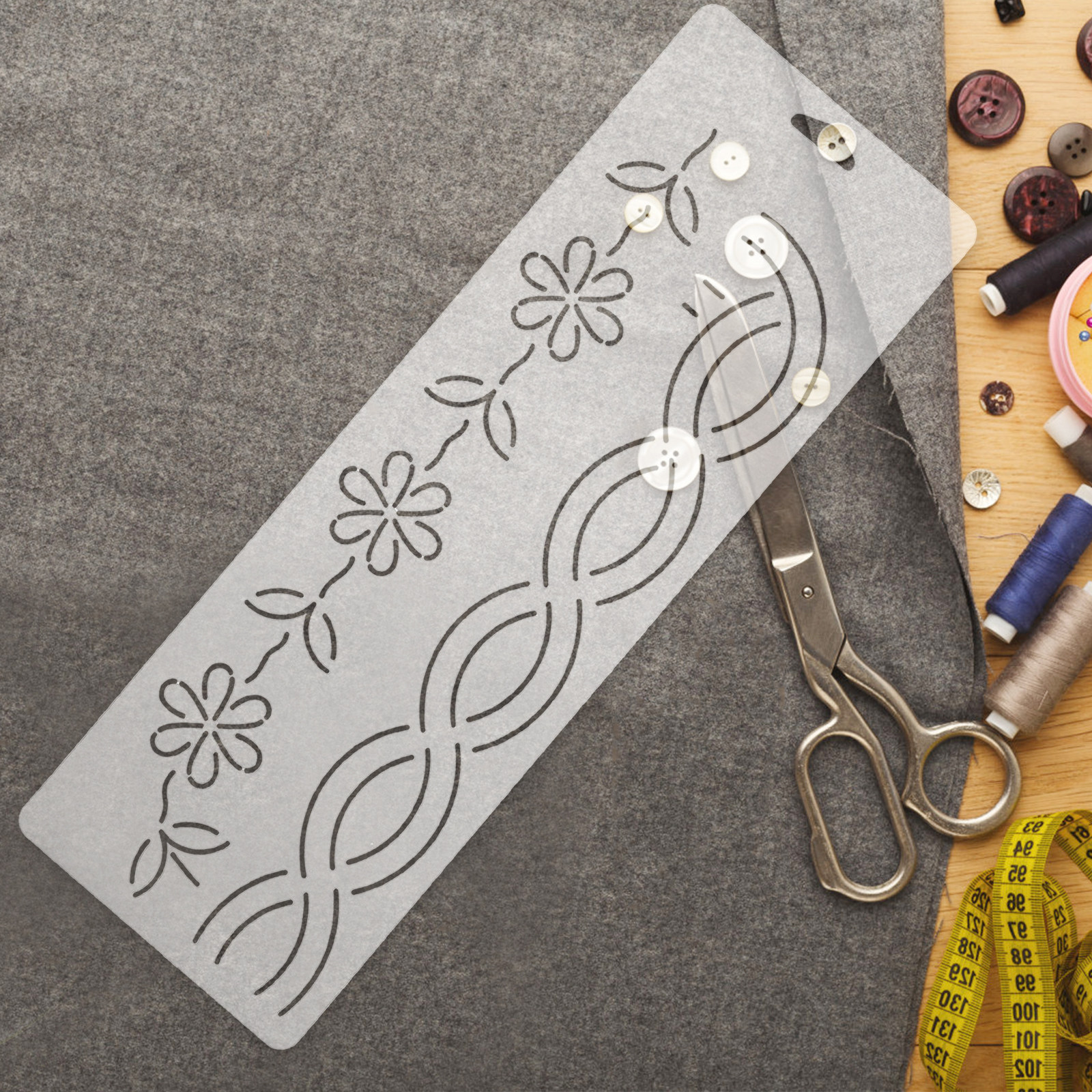 2Pcs Quilting Templates Set Tr - Embroidery Pattern のレビューと価格