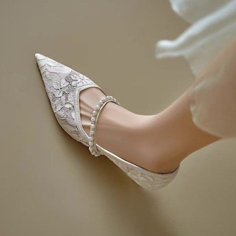 Sexy Lace Embroidery High Heel - Embroidery Dress のレビューと価格