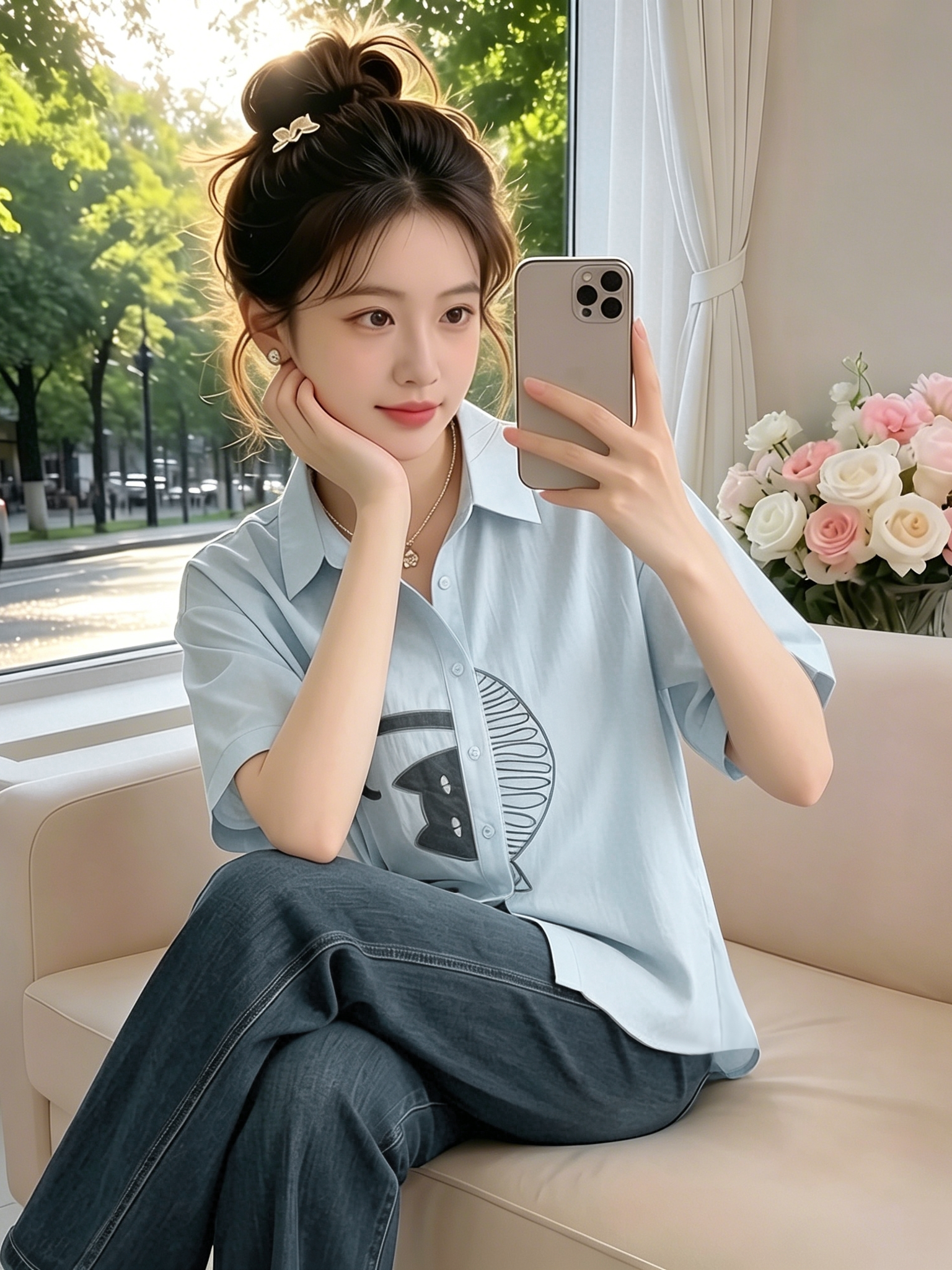 Unique Stylish Casual Shirt Ve - Embroidery Unique Design のレビューと価格