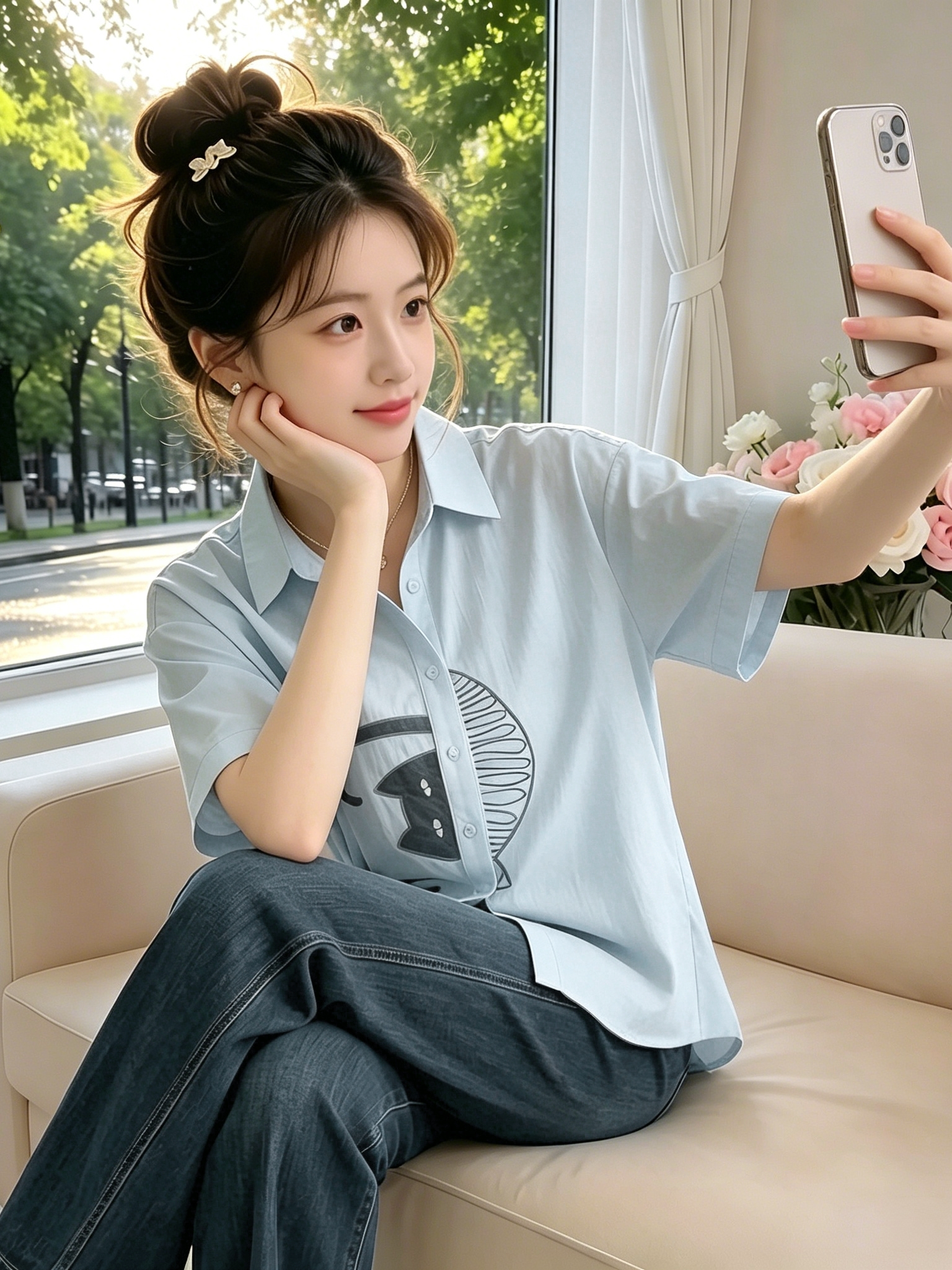 Unique Stylish Casual Shirt Ve - Embroidery Unique Design のレビューと価格