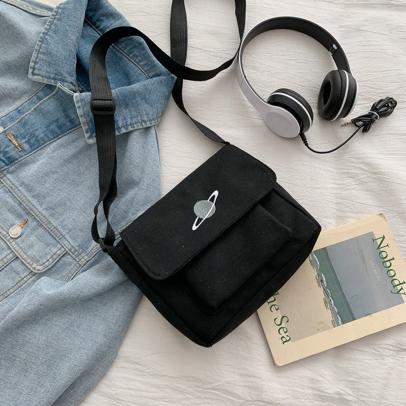 Casual Collage Student Messeng - Embroidery Pattern のレビューと価格