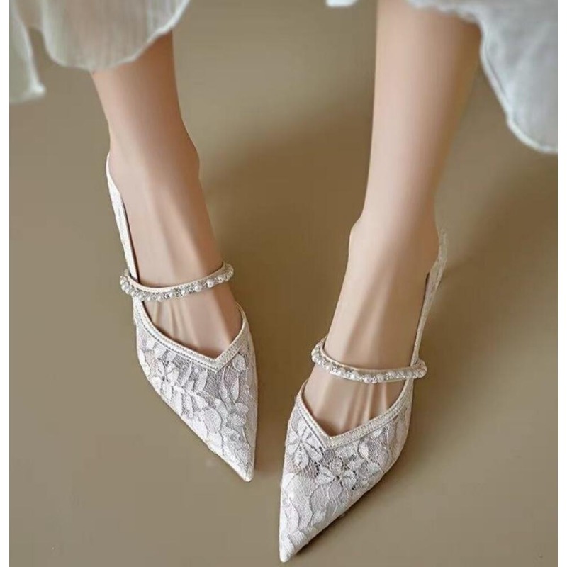 Sexy Lace Embroidery High Heel - Embroidery Dress のレビューと価格