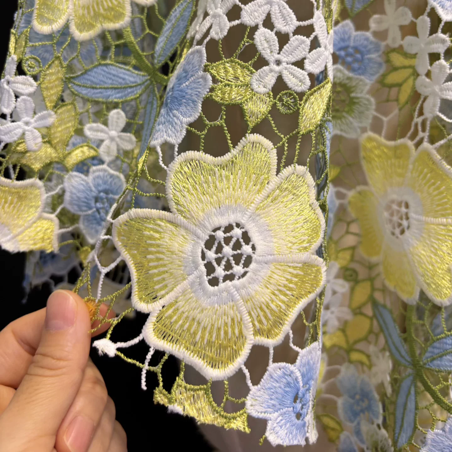 1yard Water soluble colorful f - Embroidery Net Fabric のレビューと価格
