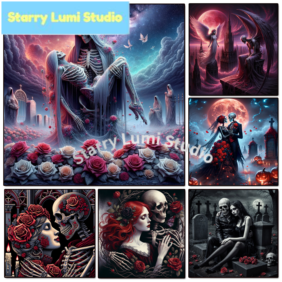 5D Diamond Painting Gothic Lad - Embroidery Red のレビューと価格