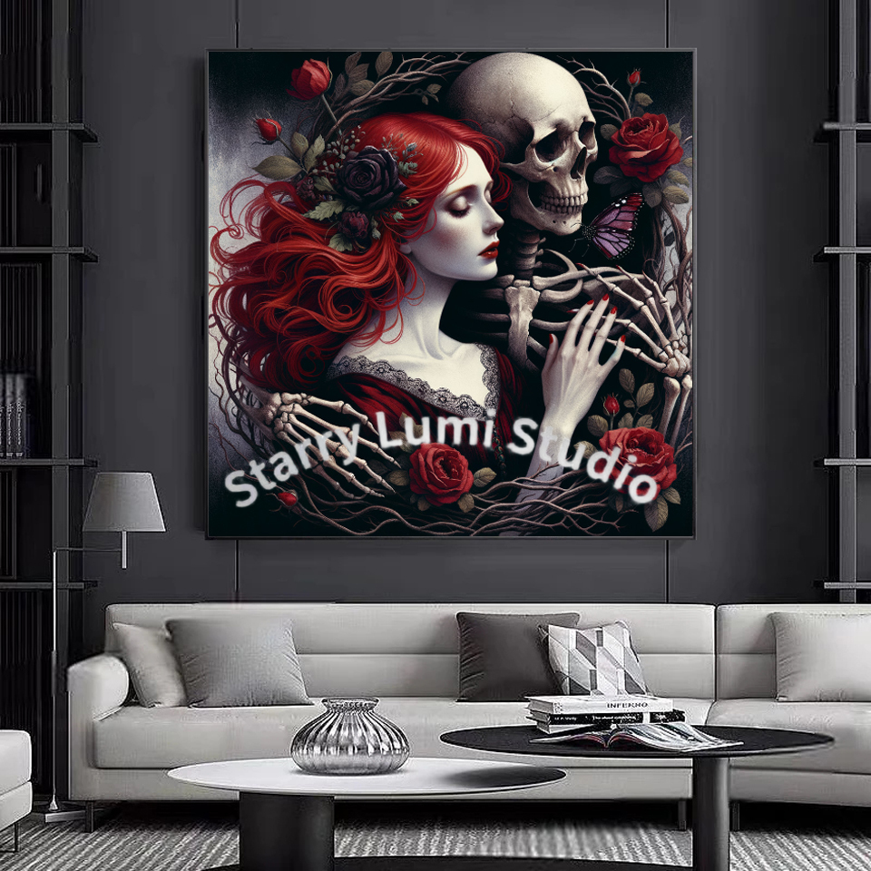 5D Diamond Painting Gothic Lad - Embroidery Red のレビューと価格