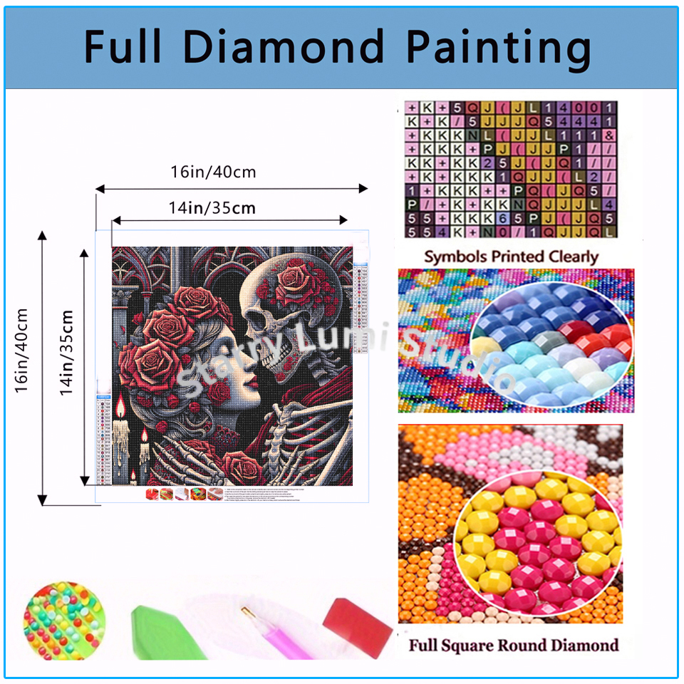 5D Diamond Painting Gothic Lad - Embroidery Red のレビューと価格