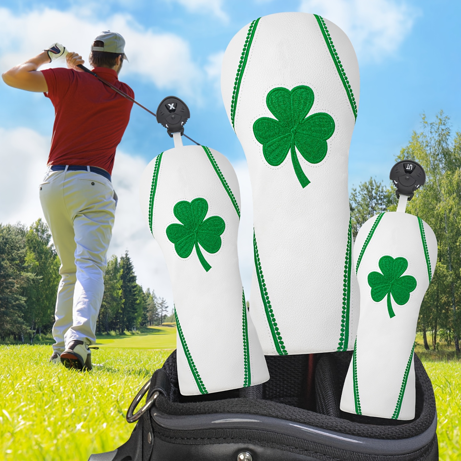 1pc/4pcs Golf Club Head Covers - Embroidery Design のレビューと価格