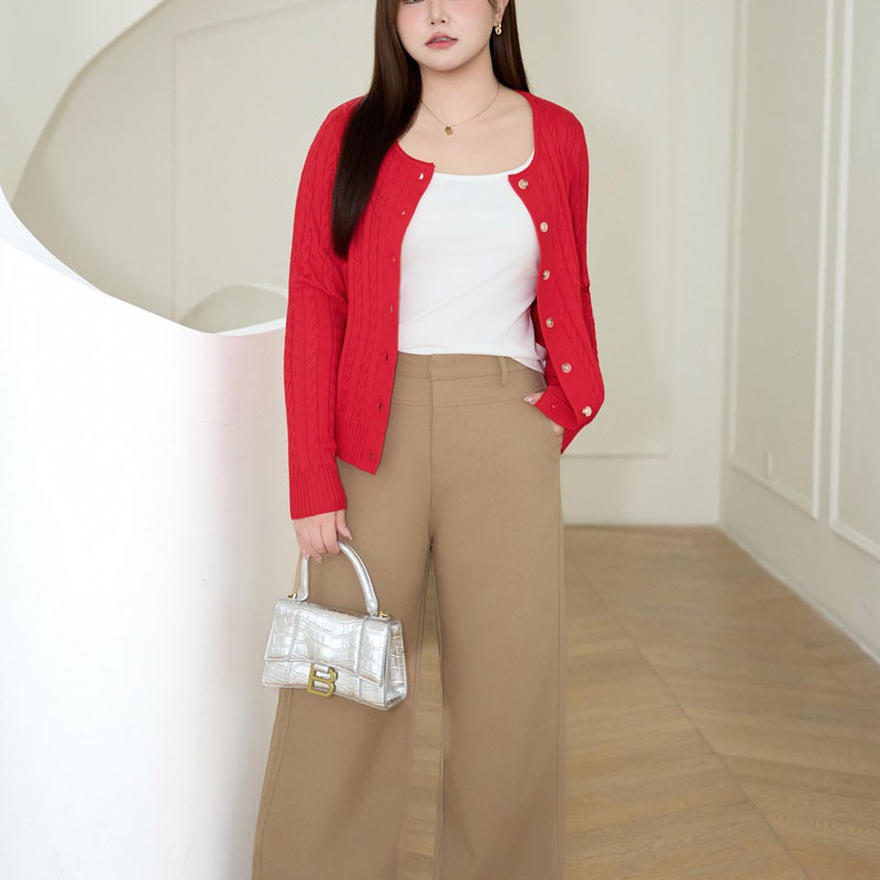 Fashion Plus Size Women's Swea - Embroidery Red のレビューと価格