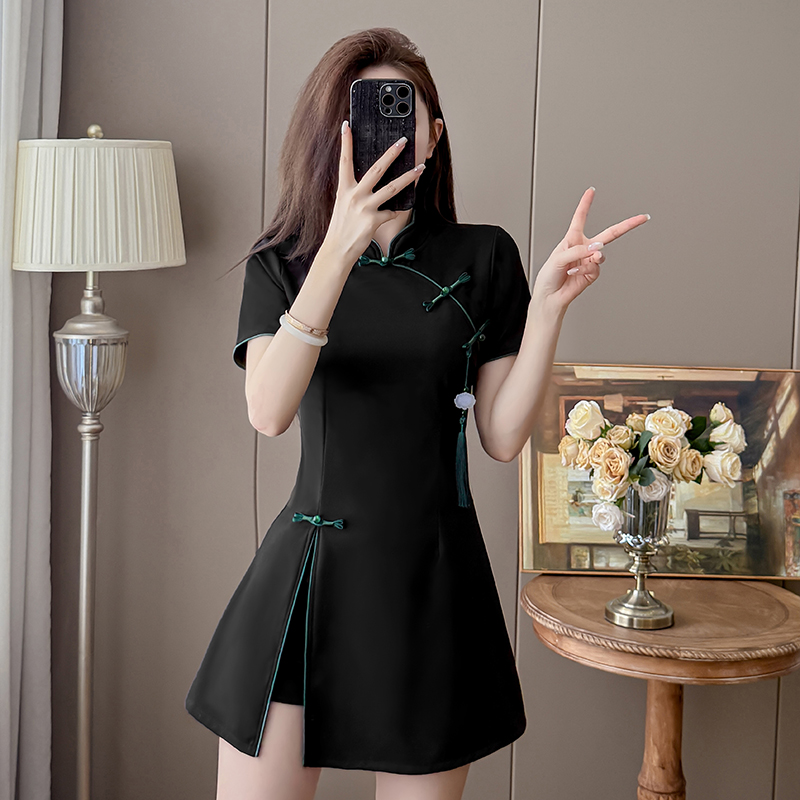 2026 New Chinese Style Black T - Embroidery Red のレビューと価格