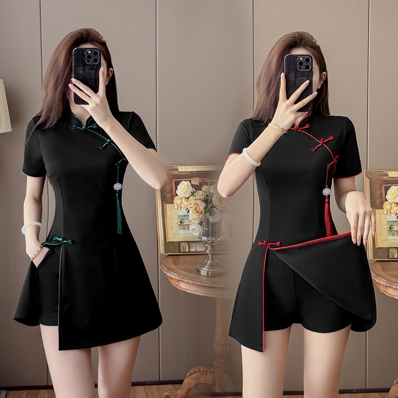 2026 New Chinese Style Black T - Embroidery Red のレビューと価格