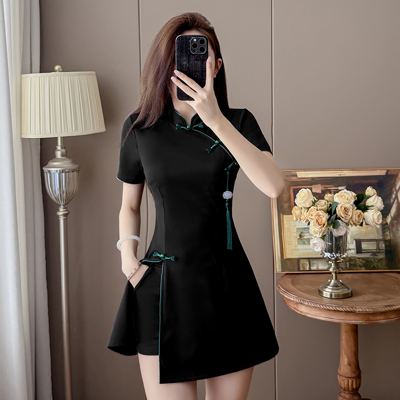 2026 New Chinese Style Black T - Embroidery Red のレビューと価格