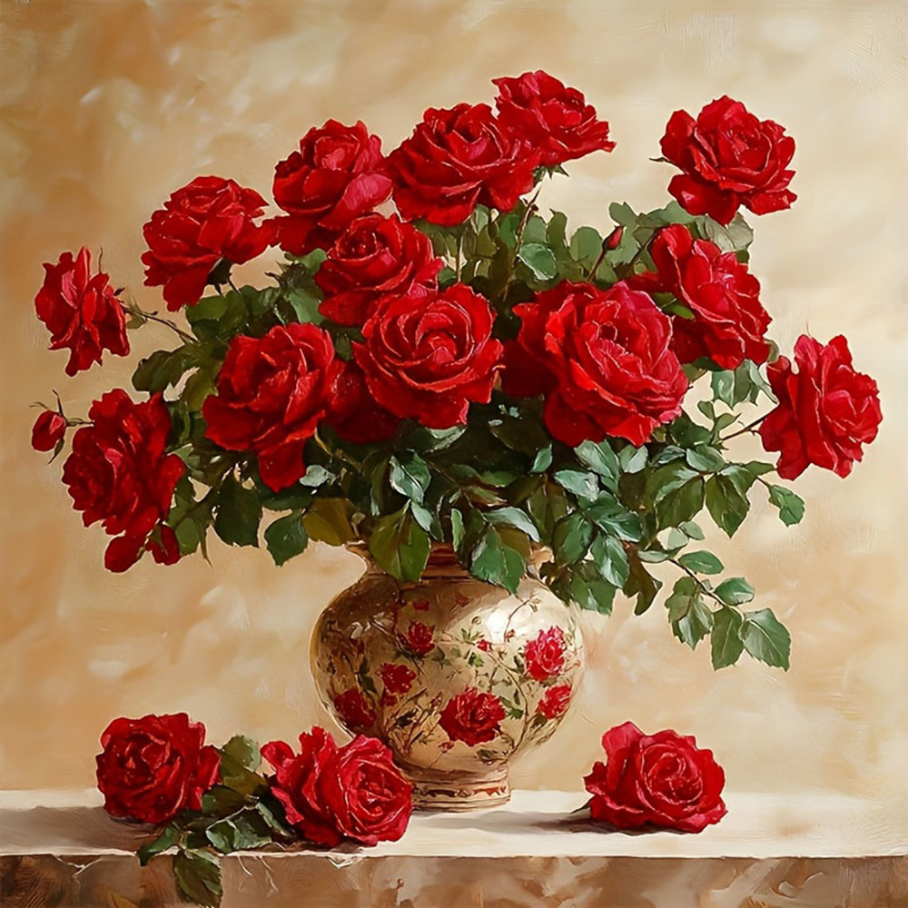 Rose Diamond Painting Full Squ - Embroidery Roses のレビューと価格