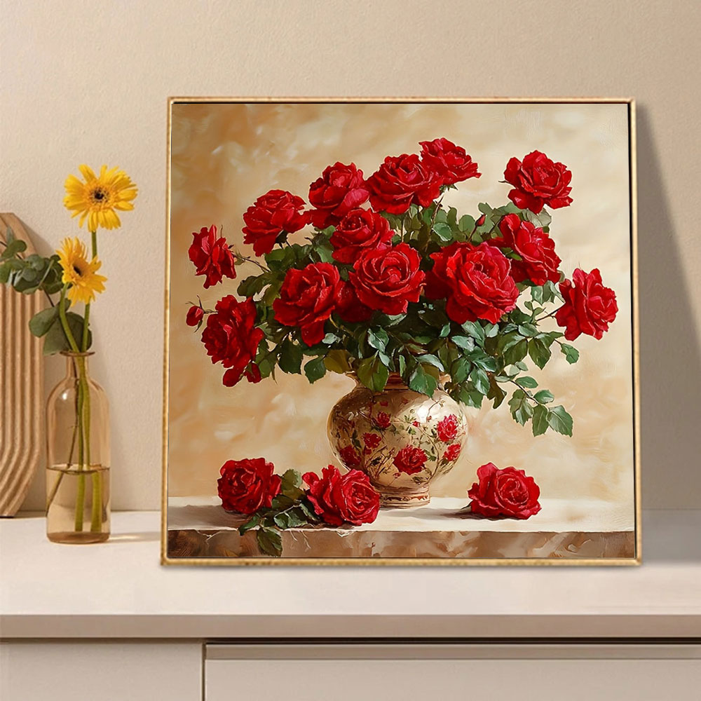 Rose Diamond Painting Full Squ - Embroidery Roses のレビューと価格