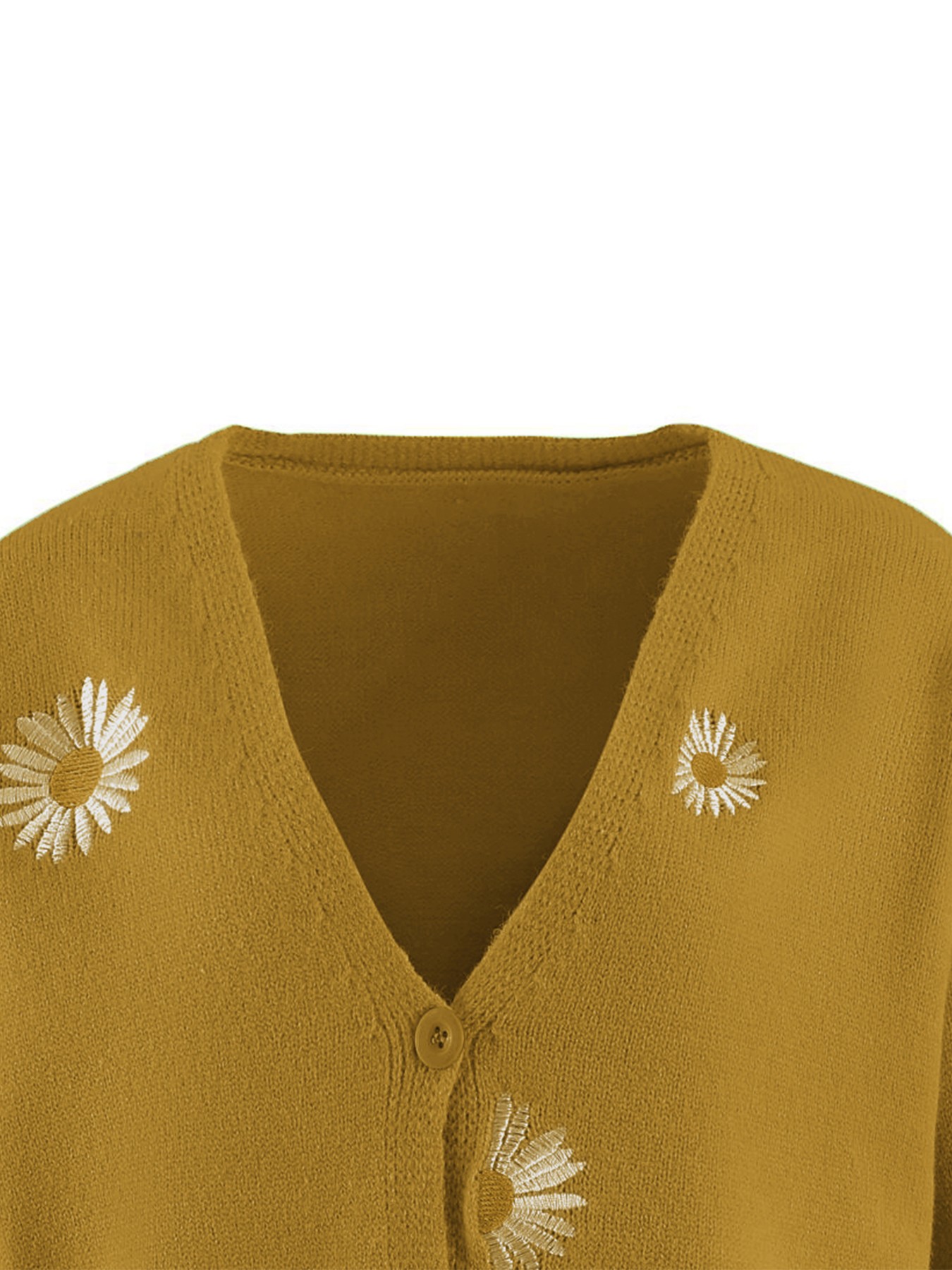 Women's Mustard Yellow Daisy E - Embroidery Daisy のレビューと価格