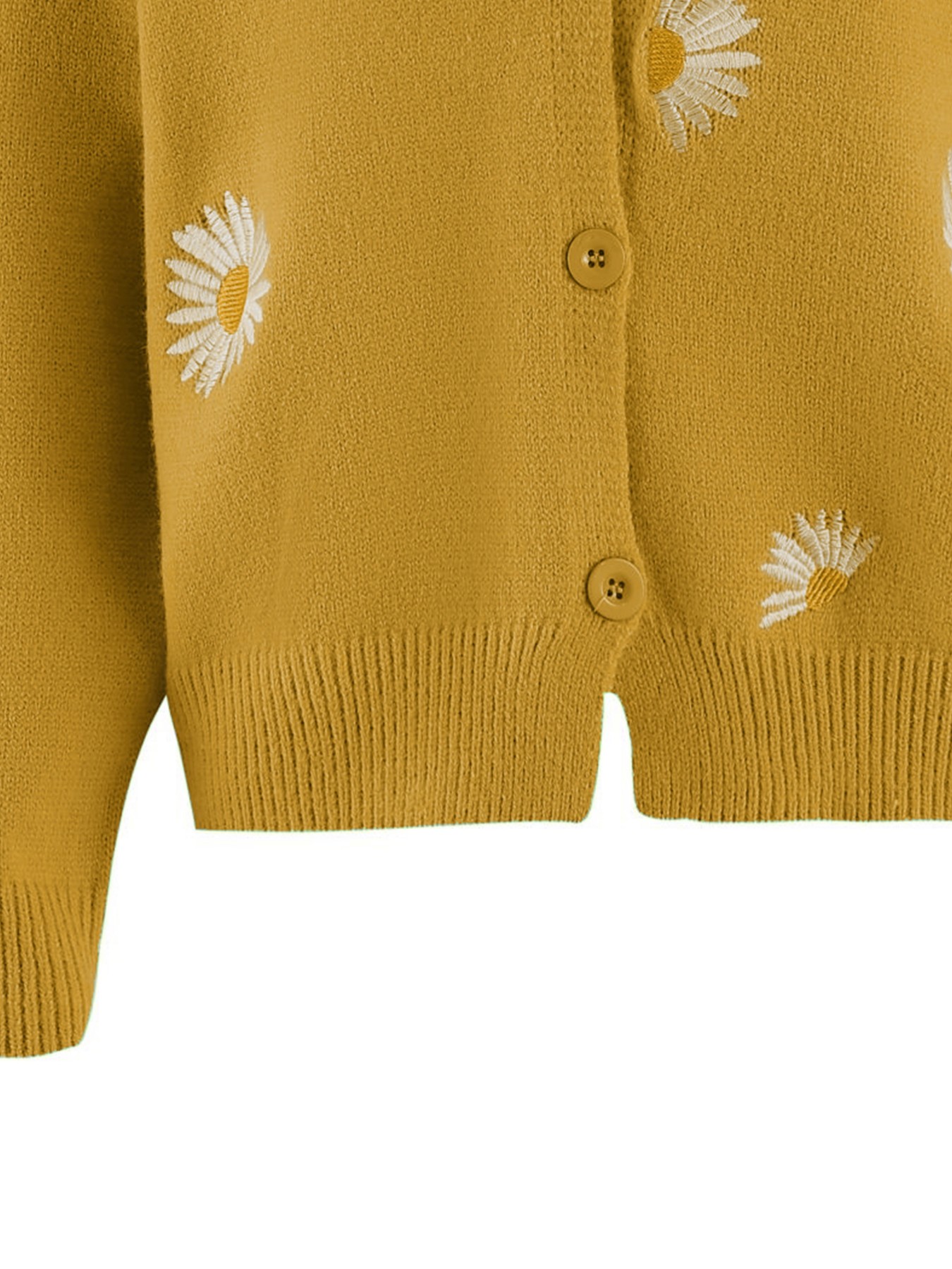 Women's Mustard Yellow Daisy E - Embroidery Daisy のレビューと価格