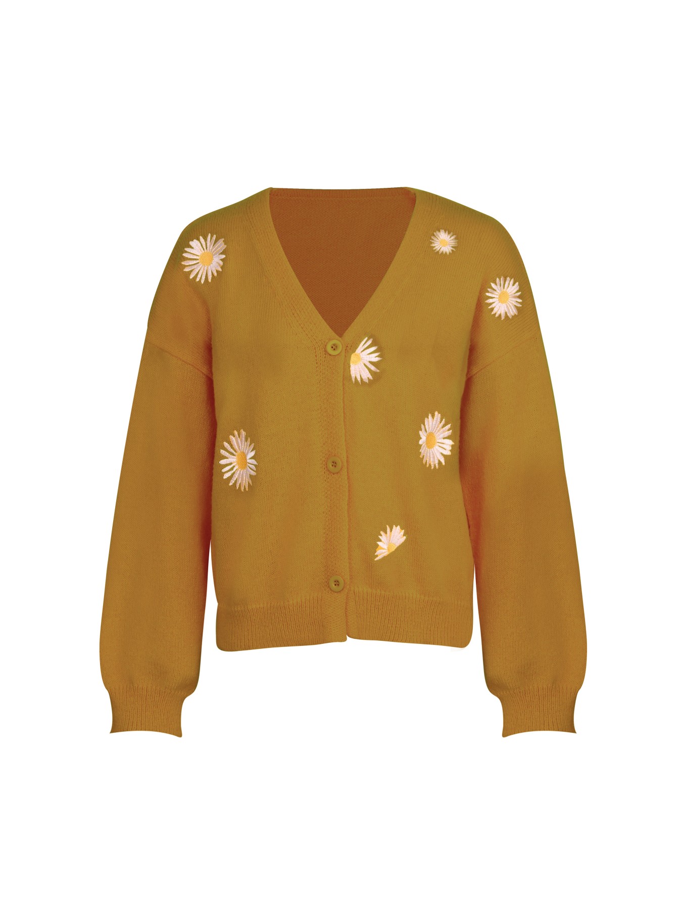 Women's Mustard Yellow Daisy E - Embroidery Daisy のレビューと価格