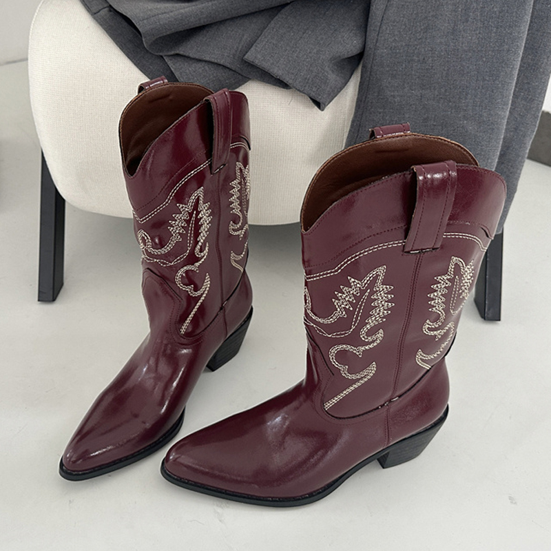 Liyke Designer Wine Red Leathe - Embroidery Design のレビューと価格