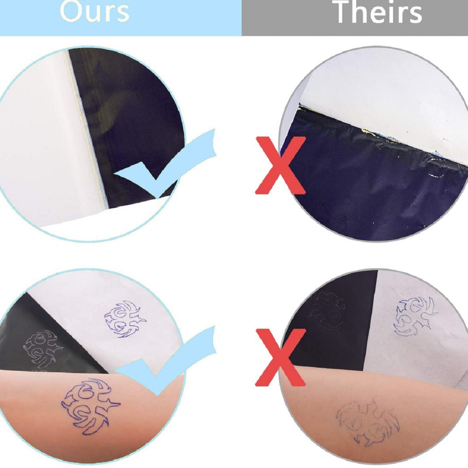 10/50/100Pcs Tattoo Transfer P - Transfer Paper Carbon のレビューと価格