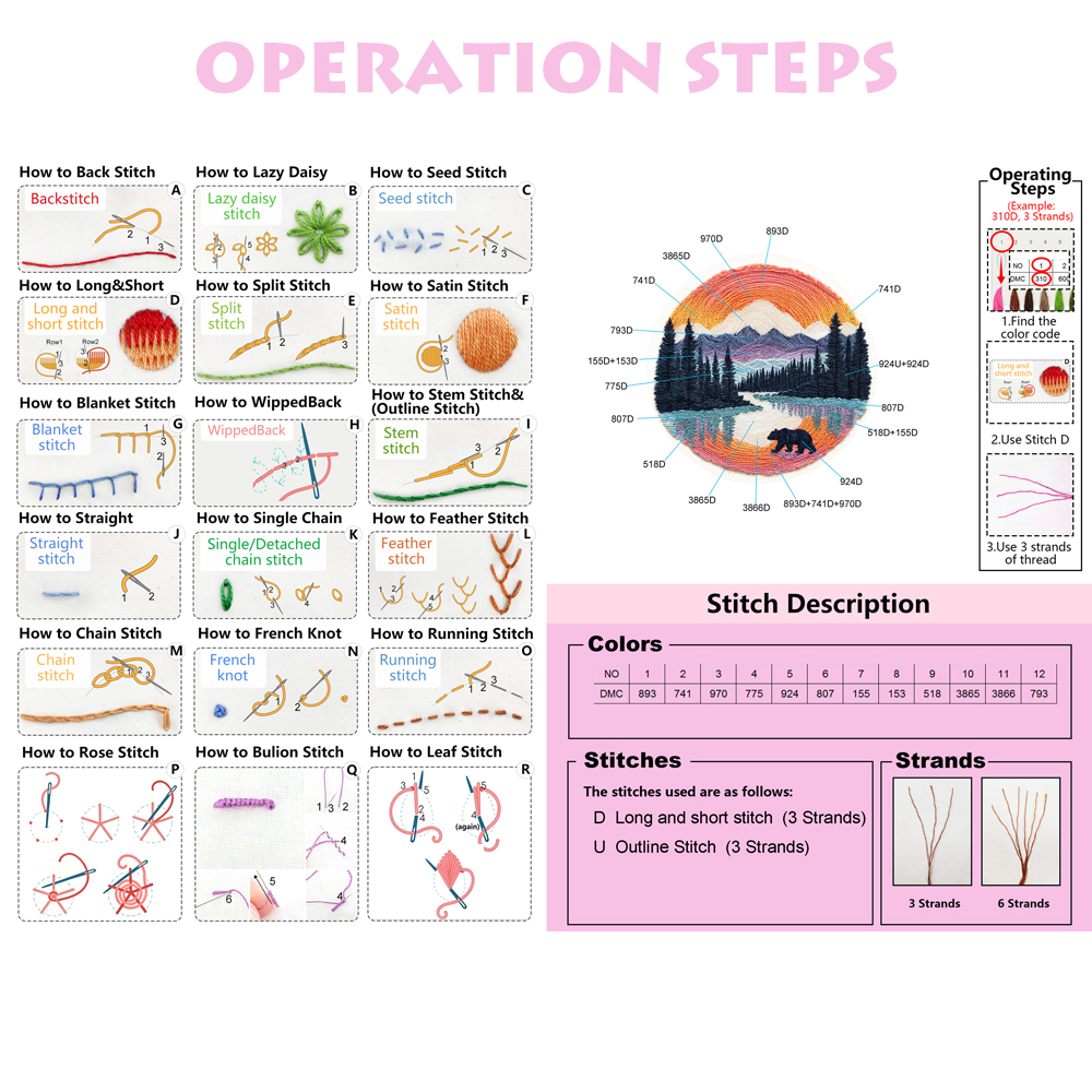 Evershine Embroidery Tree Land - Embroidery Unique Design のレビューと価格